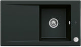 Villeroy & Boch Timeline 50 flat Einbauspüle 865x475mm Ebony CeramicPlus reversibel