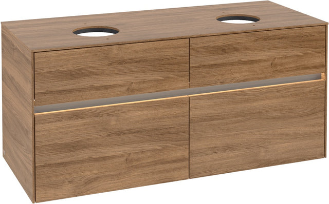 Villeroy & Boch Waschtischunterschrank Collaro C044 B0 1200 mm Kansas Oak mit LED-Beleuchtung