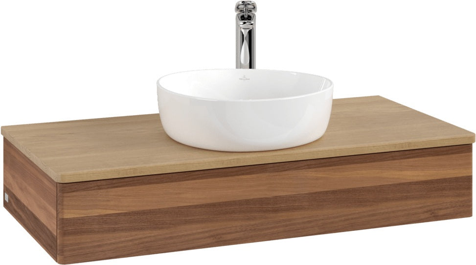 Villeroy & Boch Waschtischunterschrank Antao L09051 1000 mm Warm Walnut mit LED