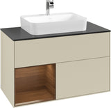 Villeroy & Boch Finion Waschtischunterschrank 1000 mm Glossy White Lacquer mit LED-Beleuchtung