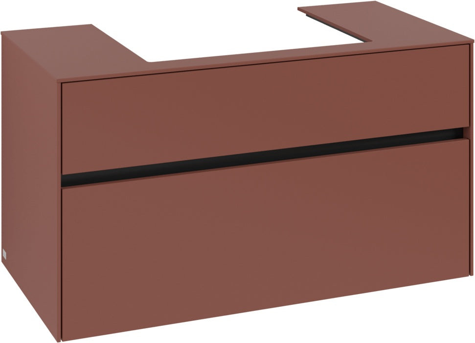 Villeroy & Boch Waschtischunterschrank Collaro C01900 1000 mm White Oak – Wandmontage, 2 Auszüge, SoftClosing
