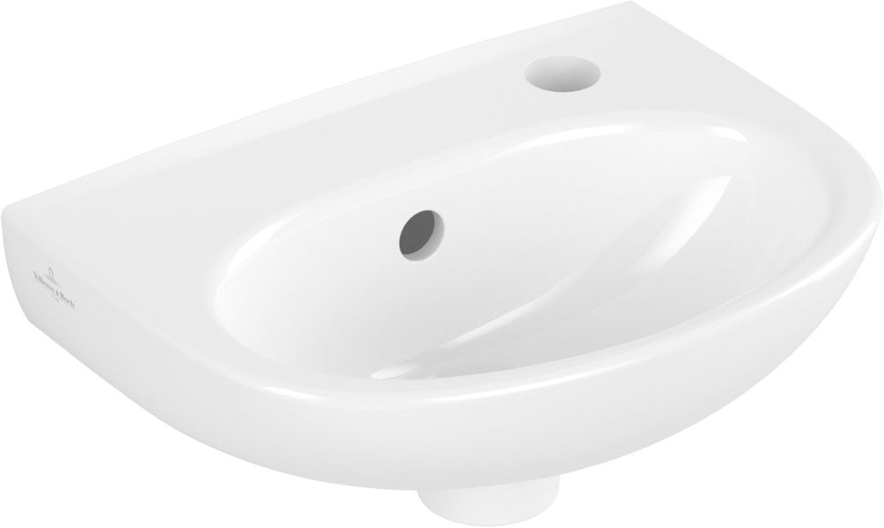 Villeroy & Boch Handwaschbecken O.novo 43403R 360x275 mm Weiß Alpin Oval mit Hahnloch rechts