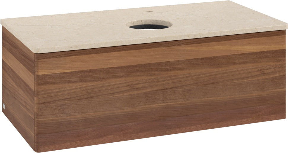 Villeroy & Boch Waschtischunterschrank Antao L31050 1000 mm Anthrazit Matt Lack mit LED-Beleuchtung