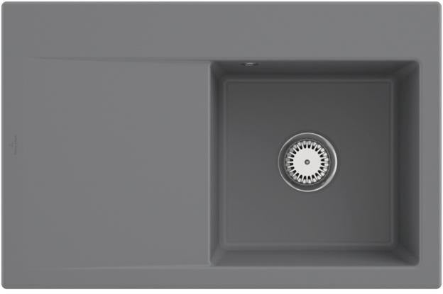 Villeroy & Boch Subway Style 45 Einbauspüle 780x510mm Rechteck Stone CeramicPlus