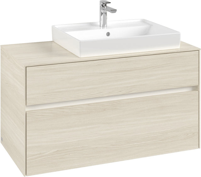 Villeroy & Boch Collaro Waschtischunterschrank C018 B0 1000 mm White Oak mit Beleuchtung
