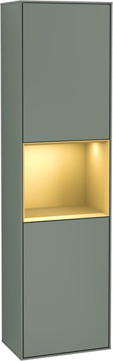 Villeroy & Boch Hochschrank Finion F460GF – 418 mm, Glossy White Lacquer, mit Beleuchtung & SoftClosing
