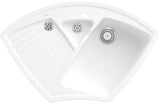 Villeroy & Boch Eckspüle Arena Eck 975x625mm Ivory CeramicPlus mit Ablaufgarnitur