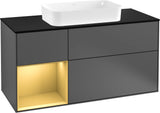 Villeroy & Boch Finion Waschtischunterschrank 1200 mm Glossy White Lacquer mit LED-Beleuchtung