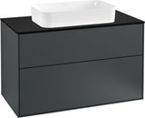 Villeroy & Boch Finion Waschtischunterschrank G23100GF 1000 mm Glossy White mit LED-Beleuchtung