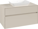 Villeroy & Boch Waschtischunterschrank Collaro C109 B0 1000 mm Cashmere Grey mit LED-Beleuchtung