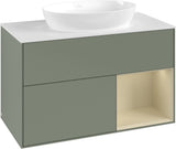 Villeroy & Boch Finion Waschtischunterschrank FA21GFGF 1000 mm Glossy White Lacquer