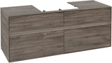 Villeroy & Boch Waschtischunterschrank Collaro C084 B0 1400 mm Stone Oak mit LED-Beleuchtung