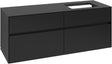 Villeroy & Boch Waschtischunterschrank Collaro C118 B0 1400 mm Volcano Black mit Beleuchtung