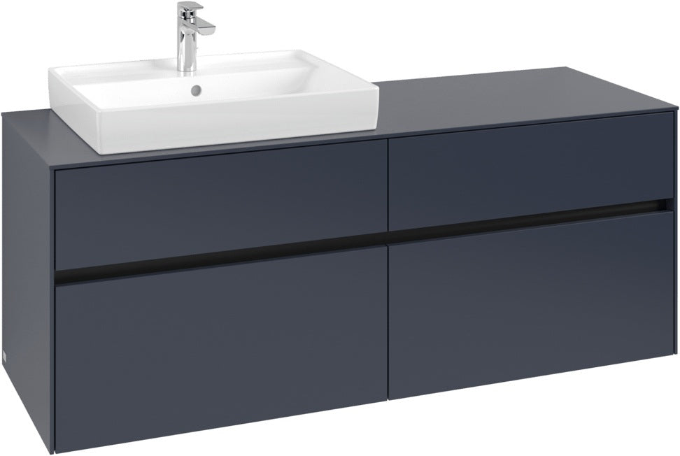 Villeroy & Boch Waschtischunterschrank Collaro C085 White Oak 1400 mm mit 4 Auszügen