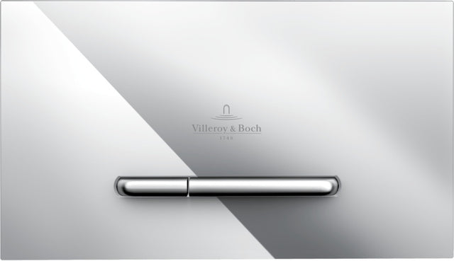 Villeroy & Boch ViConnect Betätigungsplatte 922180 – Eckig, Verchromt, 2-Tasten-Spülung