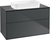 Villeroy & Boch Finion Waschtischunterschrank 1000 mm Glossy White Lack mit SoftClosing