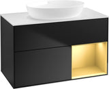 Villeroy & Boch Finion Waschtischunterschrank FA21GFGF 1000 mm Glossy White Lacquer