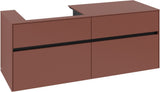 Villeroy & Boch Waschtischunterschrank Collaro C085 White Oak 1400 mm mit 4 Auszügen