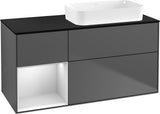 Villeroy & Boch Finion Waschtischunterschrank 120 cm Glossy White Lacquer mit Beleuchtung