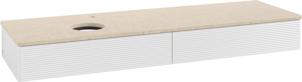 Villeroy & Boch Waschtischunterschrank Antao L15153 1600 mm Glossy White mit Beleuchtung