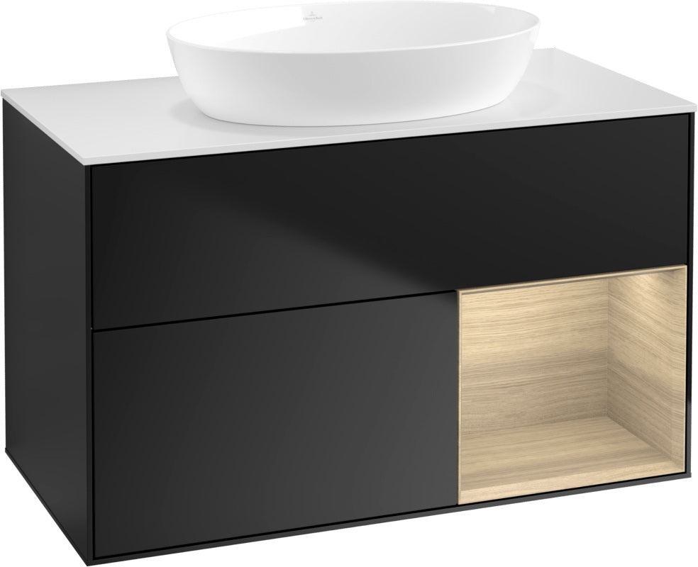 Villeroy & Boch Finion Waschtischunterschrank FA21GFGF 1000 mm Glossy White Lacquer