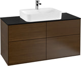 Villeroy & Boch Finion Waschtischunterschrank 1200 mm Glossy White Lacquer mit LED-Beleuchtung