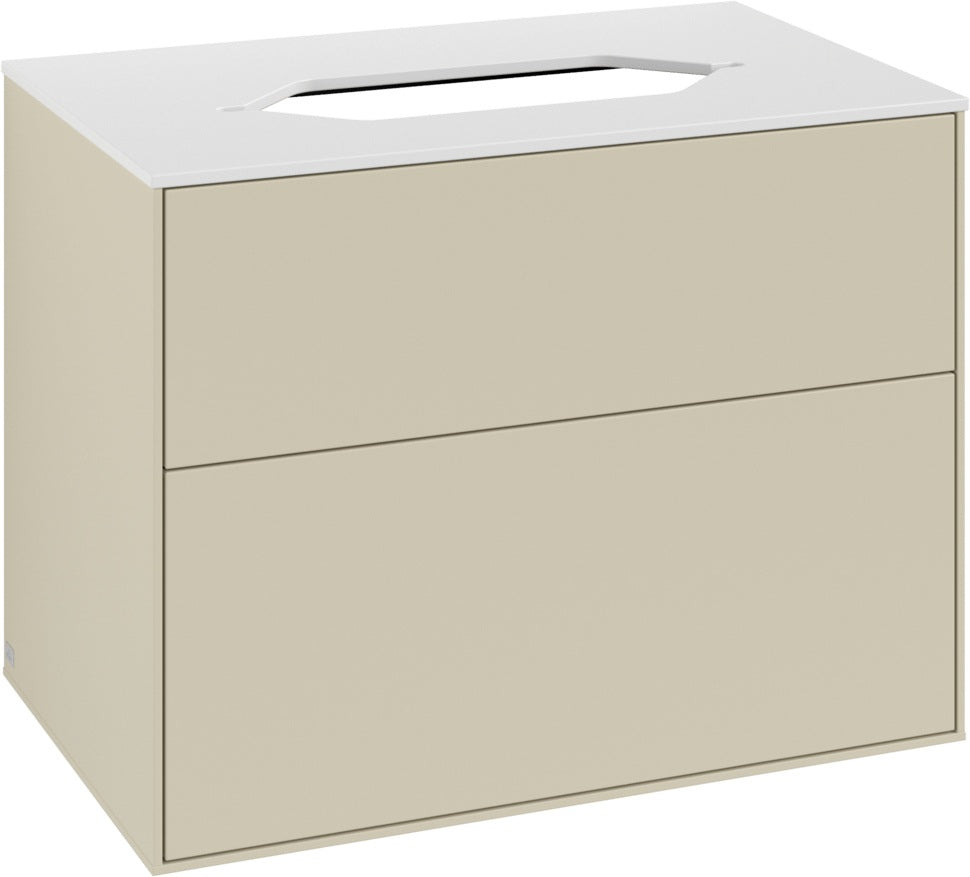 Villeroy & Boch Waschtischunterschrank Finion G6310 800 mm Anthracite Matt Lacquer mit Beleuchtung