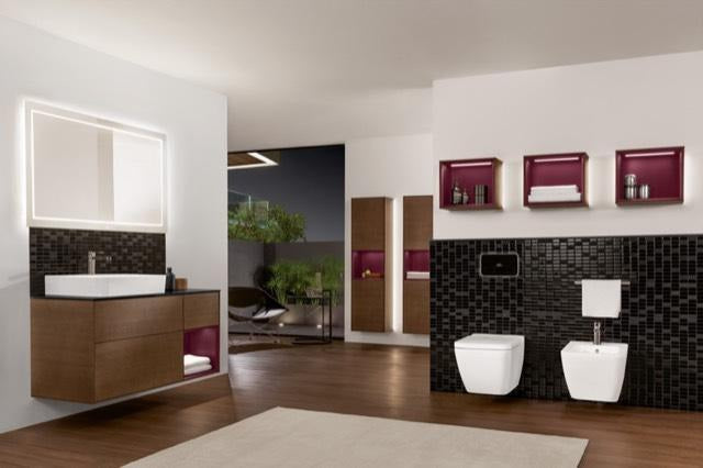 Villeroy & Boch Hochschrank Finion G460GF – Hochglanz Weiß, LED-Beleuchtung, SoftClose