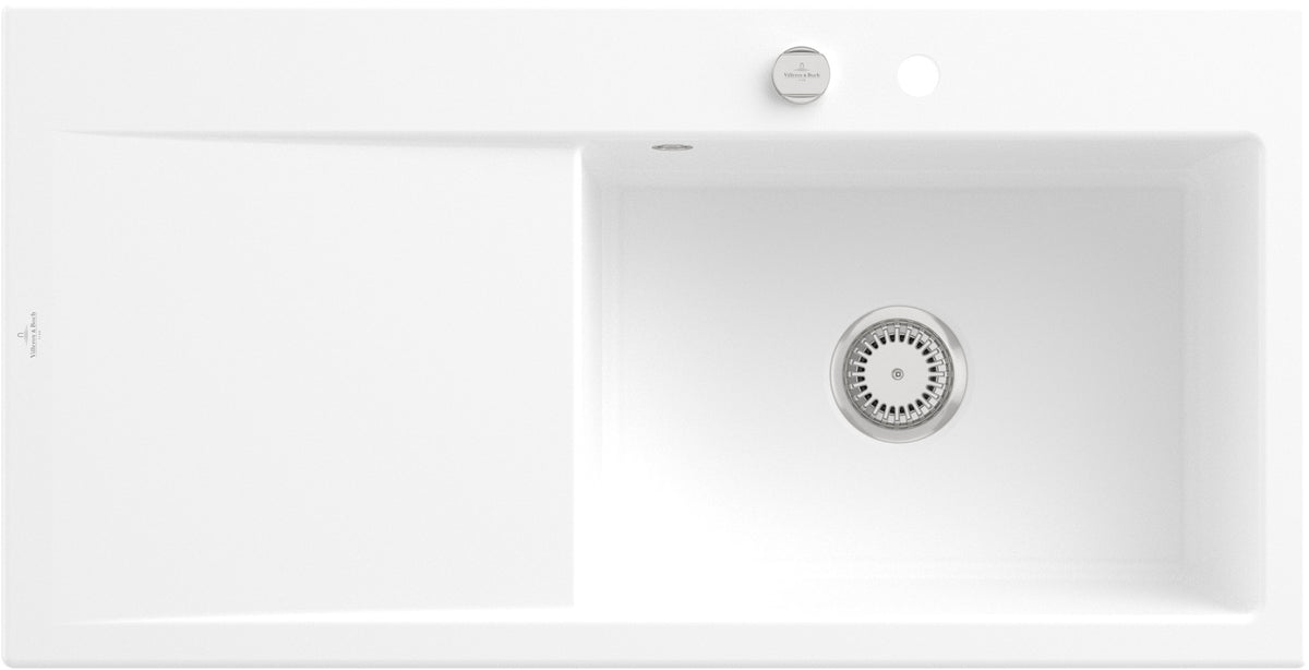 Villeroy & Boch Einbauspüle Subway Style 60 Weiß Alpin CeramicPlus 1000 mm