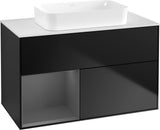 Villeroy & Boch Finion Waschtischunterschrank 1000 mm Glossy White Lacquer – mit LED-Beleuchtung & SoftClosing