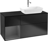 Villeroy & Boch Finion Waschtischunterschrank 1200 mm Glossy White Lacquer mit Beleuchtung