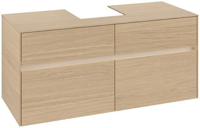 Villeroy & Boch Waschtischunterschrank Collaro 1200 mm Nordic Oak mit LED-Beleuchtung