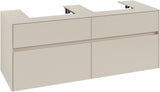 Villeroy & Boch Waschbeckenunterschrank Collaro C076 1400 mm Cashmere Grey mit 4 Auszügen