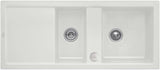 Villeroy & Boch Spüle SUBWAY 80 snow white 1160x510mm CeramicPlus Doppelbecken reversibel