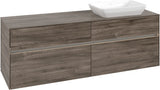 Villeroy & Boch Waschtischunterschrank Collaro C122 B0 1600 mm Stone Oak mit LED-Beleuchtung