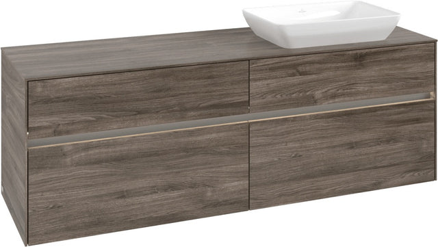 Villeroy & Boch Waschtischunterschrank Collaro C122 B0 1600 mm Stone Oak mit LED-Beleuchtung