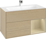 Villeroy & Boch Finion Waschtischunterschrank 996 mm White Matt Lacquer mit Beleuchtung
