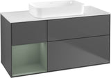 Villeroy & Boch Finion Waschbeckenunterschrank 1200 mm Walnut Veneer mit Beleuchtung