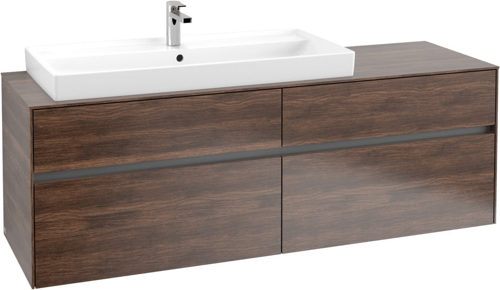 Villeroy & Boch Waschtischunterschrank Collaro C029 B0 1600 mm Arizona Oak mit LED-Beleuchtung