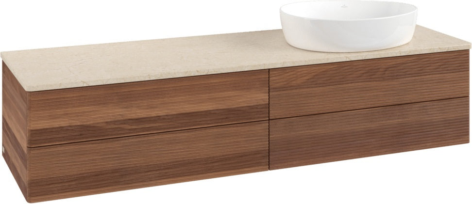Villeroy & Boch Antao Waschtischunterschrank K27113 1600 mm Warm Walnut mit 4 Auszügen