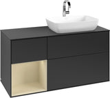 Villeroy & Boch Finion Waschtischunterschrank 1200 mm Glossy White Lacquer mit Beleuchtung