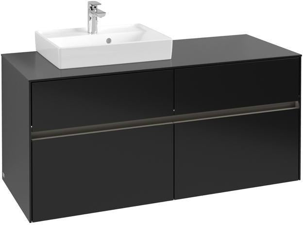 Villeroy & Boch Collaro Waschtischunterschrank 1200 mm mit LED-Beleuchtung und 4 Auszügen – White Wood
