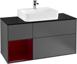 Villeroy & Boch Finion Waschbeckenunterschrank 1200 mm Glossy White mit Beleuchtung