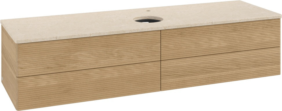 Villeroy & Boch Waschtischunterschrank Antao 1600 mm Glossy White Lacquer mit 4 Auszügen