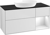 Villeroy & Boch Finion Waschtischunterschrank FA72GFGF 1200 mm Glossy White Lacquer mit LED-Beleuchtung