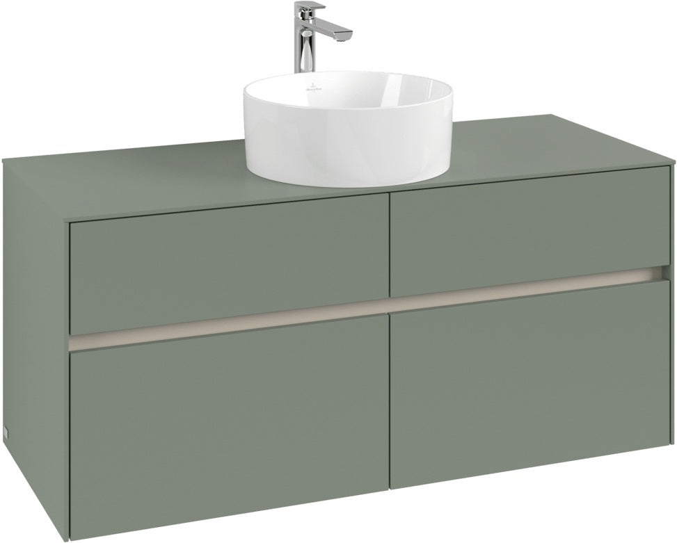 Villeroy & Boch Waschtischunterschrank Collaro C041 White Oak 1200 mm mit 4 Auszügen