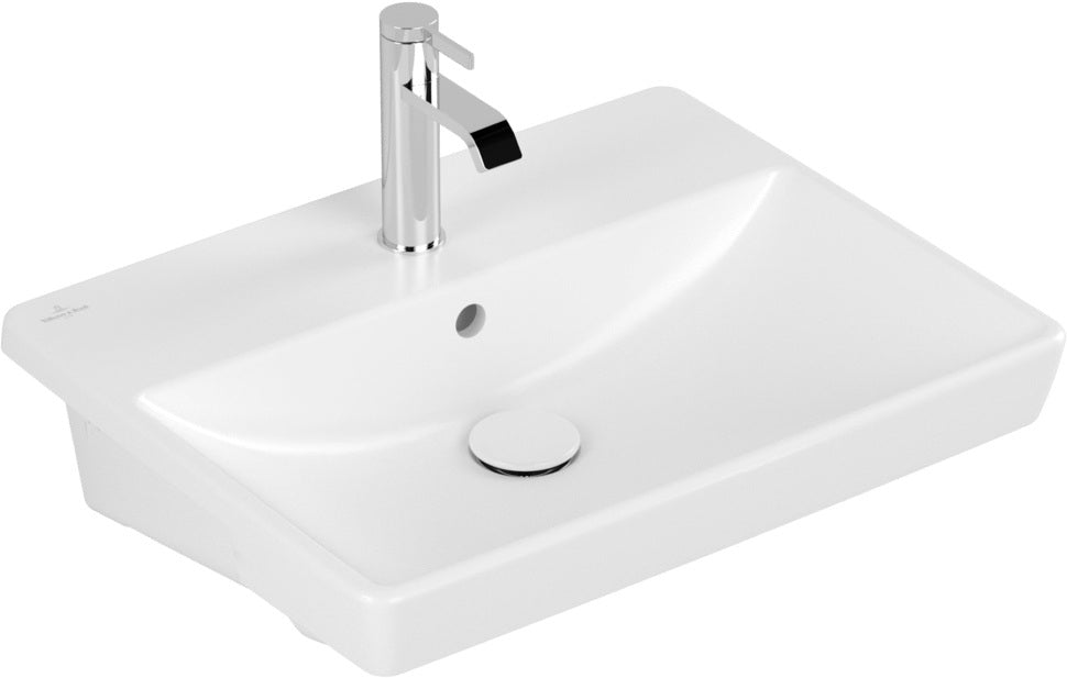 Villeroy & Boch Vorbauwaschbecken Avento 4A0655 550x440x145 mm Rechteck Weiß Alpin