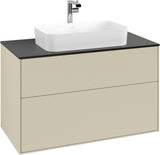 Villeroy & Boch Finion Waschtischunterschrank G23100GF 1000 mm Glossy White mit LED-Beleuchtung