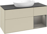 Villeroy & Boch Finion Waschtischunterschrank FA72GFGF 1200 mm Glossy White Lacquer mit LED-Beleuchtung