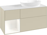 Villeroy & Boch Finion Waschtischunterschrank 1200 mm Glossy White Lacquer mit Beleuchtung